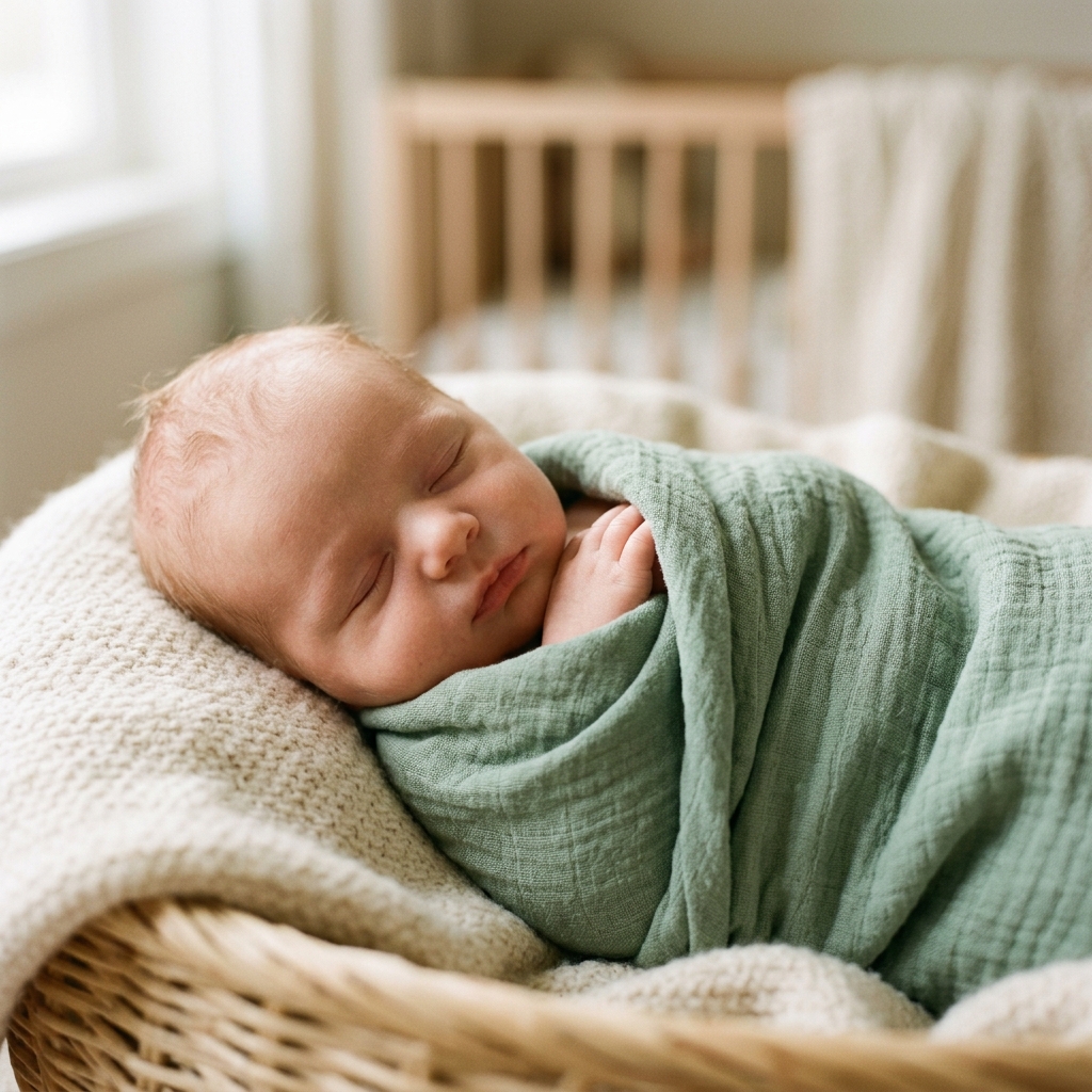 Soft muslin swaddle blanket